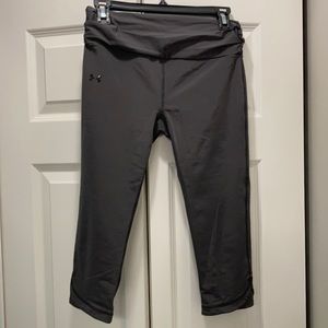 Gray Under Armour Workout Capris